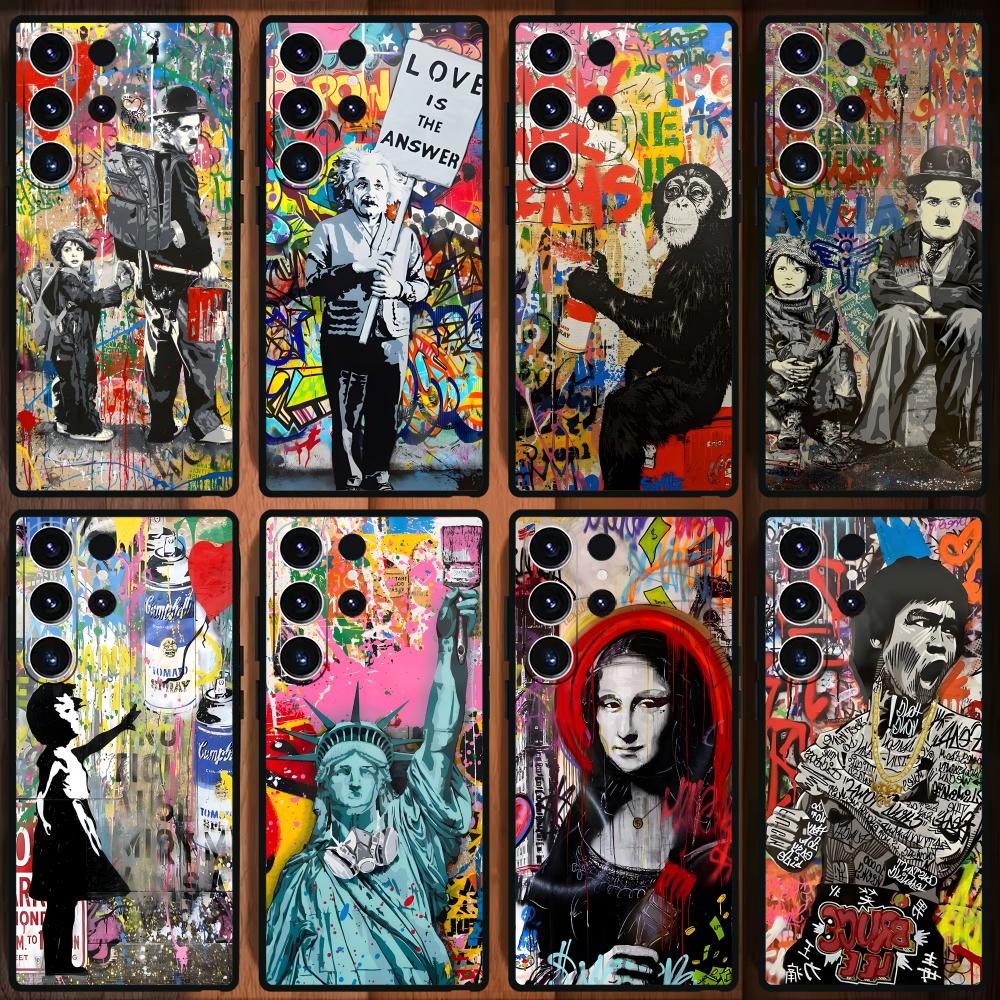Samsung Galaxy S24 - Banksy Graffiti Sanat Telefon Kılıfı Samsung