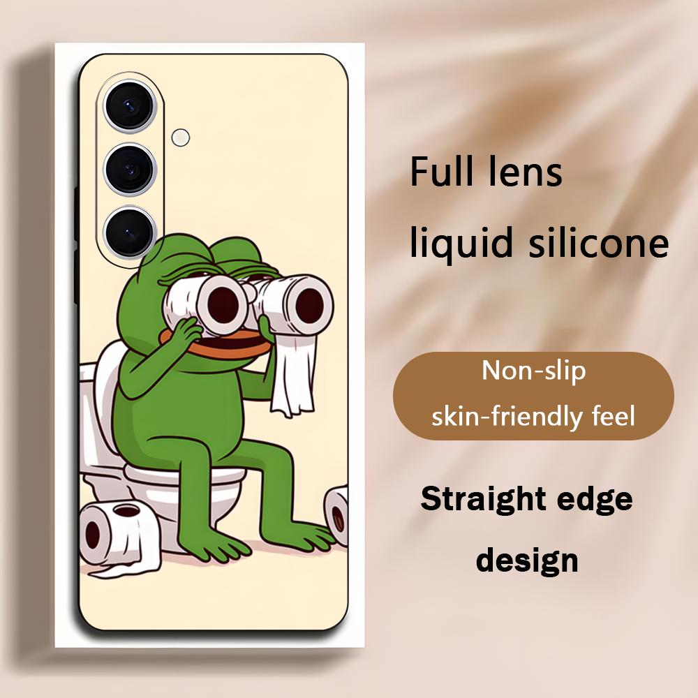 Samsung Galaxy S24 - Üzgün Pepe kurbağası Çizimli Havalı Telefon