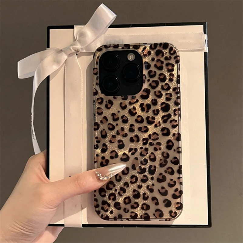 Vivo Y28 - Lüks Leopar Baskı Sevimli telefon kılıfı
