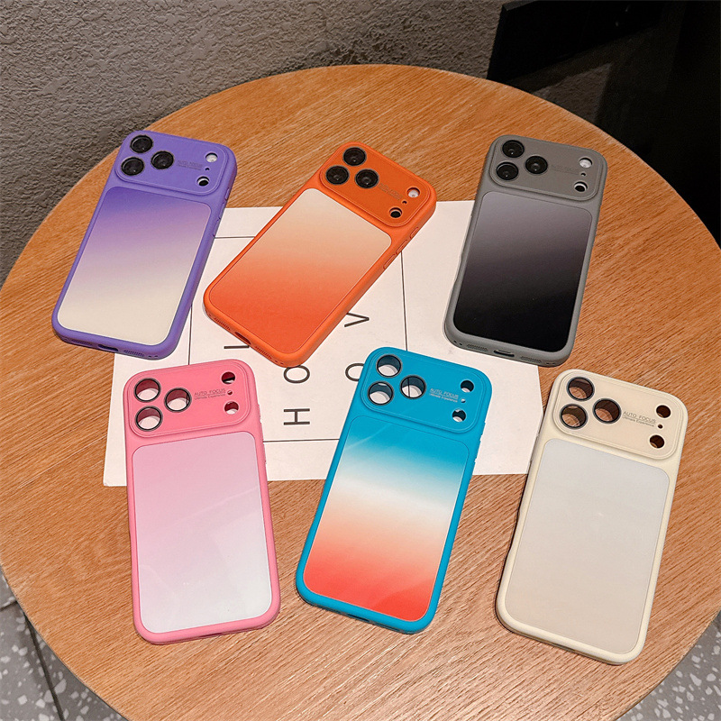Apple Iphone 15 - Lüks Şeker Renkli Gradyan Telefon Kılıfı