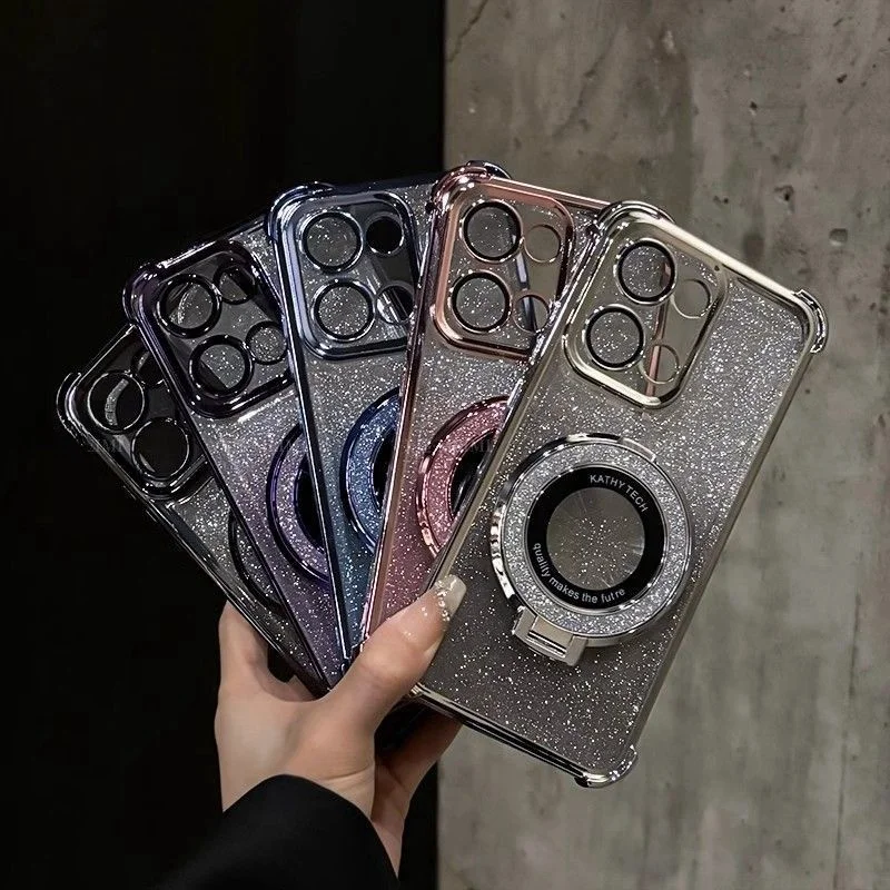 Vivo Y28 - Glitter Ayna Tutucu Kılıf VIVO Y20